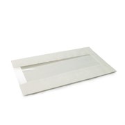 Пакет бумажный с окном 110х60х300мм (100шт, белый)