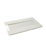 Пакет бумажный с окном 230х55х400мм (100шт, белый)