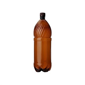 Бутылка с крышкой, 1,5л (ПЭТ, упак. 60шт), темная
