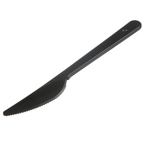 Нож столовый, черный, премиум (50 шт)