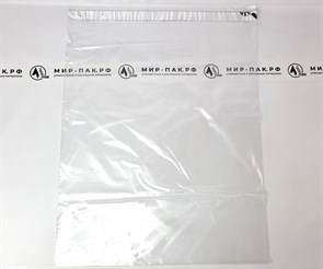 Курьер-пакет прозрачный 430х500+40мм (50мкм) б/к
