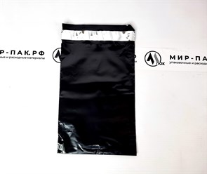 Курьер-пакет ЭКО 150х210+40мм (50мкм, черный) б/к