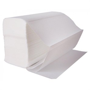 Полотенца бумажные листовые (V-укладка, 250 листов, 1 слой)