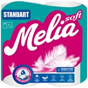 Туалетная бумага Melia Standart (2-хслойная, 4 рулона)