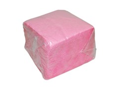 Салфетки бумажные (розовые, однослойные, 100 шт/уп)