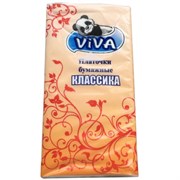 Платочки бумажные Viva Классика (2сл, 10 шт), 10 пачек 74030