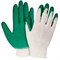 Перчатки х/б с двойным обливом (13 класс, зеленые) - фото 5010